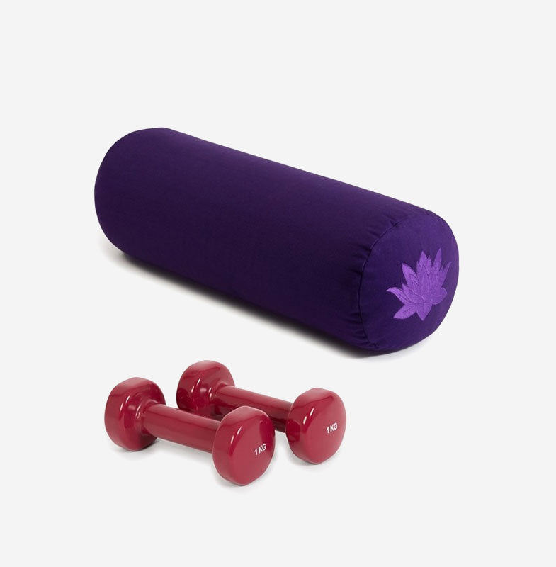 Yoga Studio Bolster & 1KG Dumbbell Kit